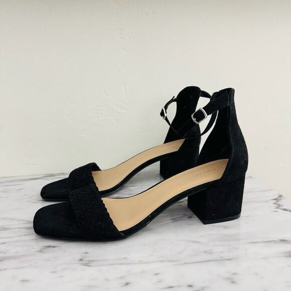 Maurice’s Black Velvet Slingback Heels Women’s Size 10 - Picture 1 of 10